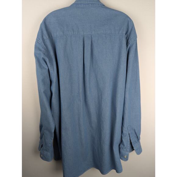Ashland Mens shirt Sz XL Denim/Chest to 56"Length 35" Sleeve 24.5"Cuff 9  GUC - Picture 7 of 9